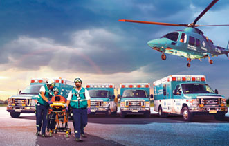Rescate_Clinica_Alemana_Ambulancia_Helicoptero Foto de Ambulancia y Helicóptero del Rescate Clínica Alemana