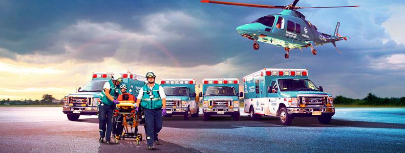 Unidad de Rescate: expertos en atención médica terrestre y aérea